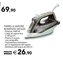 Esselunga Ferro a Vapore Rowenta DX1635 offerta