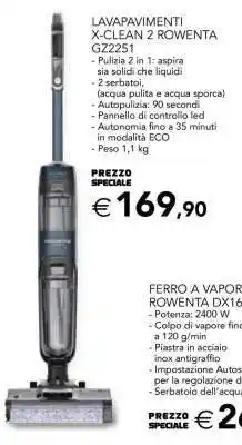 Esselunga LAVAPAVIMENTI X-CLEAN 2 ROWENTA GZ2251 offerta