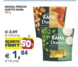 Esselunga RAVIOLI FRESCHI DUETTO RANA offerta