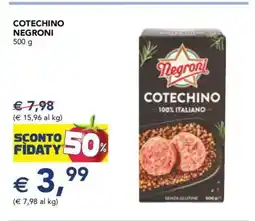 Esselunga Cotechino Negroni offerta