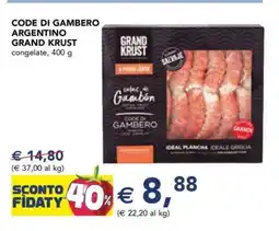 Esselunga Code di Gambero Argentino Grand Krust offerta