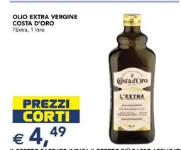 Esselunga Olio Extra Vergine Costa D'Oro offerta