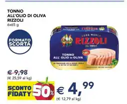 Esselunga TONNO ALL'OLIO DI OLIVA RIZZOLI offerta
