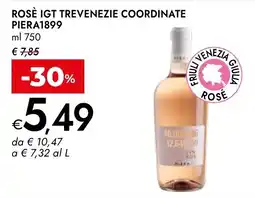 Bennet Rosè IGT Trevenezie Coordinate Piera1899 offerta