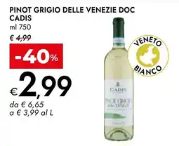 Bennet Pinot Grigio delle Venezie Cadis offerta