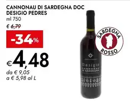 Bennet Desigio Cannonau di Sardegna offerta