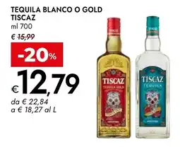 Bennet Tequila Blanco o Gold Tiscaz offerta