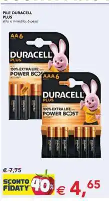 Esselunga PILE DURACELL PLUS offerta