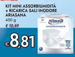 Bennet Kit mini assorbiumidità + ricarica sali inodore Ariasana offerta