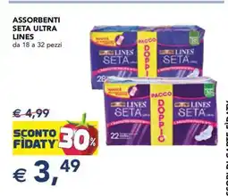 Esselunga Assorbenti Seta Ultra Lines offerta