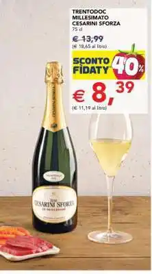 Esselunga Trentodoc Millesimato Cesarini Sforza offerta