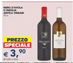 Esselunga Nero d'Avola o Inzolia Antica Tindari offerta