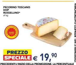 Esselunga Pecorino Toscano DOP Rossellino offerta