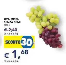 Esselunga Uva Mista Senza Semi offerta
