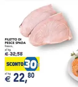 Esselunga Filetto di Pesce Spada offerta