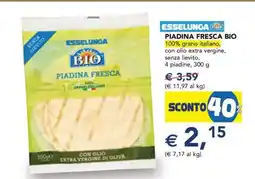 Esselunga Esselunga Bio Piadina Fresca offerta