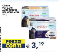 Esselunga LATTINE PER GATTI ALMO NATURE HFC LIGHT MEAL offerta