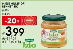 Bennet Miele millefiori Bennet bio offerta