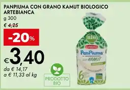 Bennet PanPiuma con grano Kamut biologico artebianca offerta