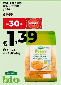 Bennet Corn Flakes Bennet Bio offerta