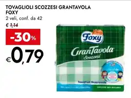 Bennet Tovaglioli scozzesi GranTavola Foxy offerta