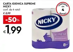 Bennet Carta igienica supreme Nicky offerta