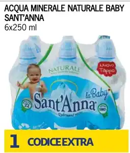 Bennet Acqua minerale naturale baby Sant'Anna offerta