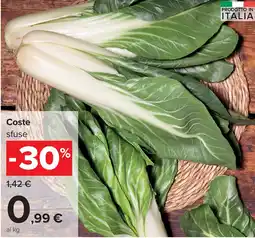 Carrefour Coste sfuse offerta