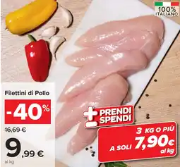 Carrefour Filettini di Pollo offerta