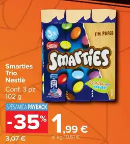 Carrefour Market Smarties Trio Nestlé offerta