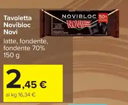 Carrefour Tavoletta Novibloc Novi offerta