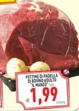 Supermercati Agorà Fettine di padella di bovino adulto Il Manzo offerta