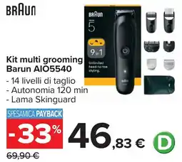 Carrefour Kit multi grooming Braun offerta