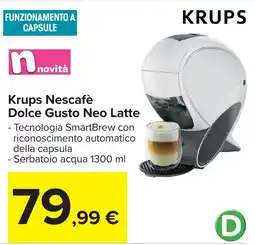 Carrefour Krups Nescafé Dolce Gusto Neo Latte offerta