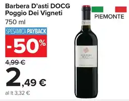 Carrefour Market Barbera D'asti DOCG Poggio Dei Vigneti offerta