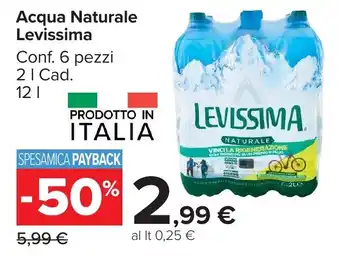 Acqua Naturale Levissima