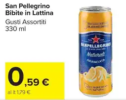 Carrefour Market San Pellegrino Bibite in Lattina offerta
