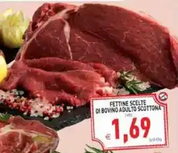 Supermercati Agorà Fettine scelte di bovino adulto scottona offerta