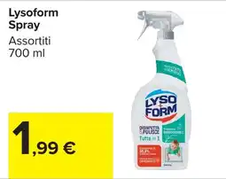 Carrefour Market Lysoform Spray offerta