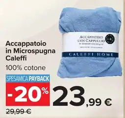 Carrefour Market Accappatoio in Microspugna Caleffi offerta