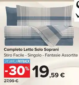 Carrefour Market Completo Letto Solo Soprani offerta