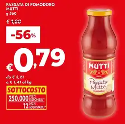 Bennet Passata di pomodoro Mutti offerta