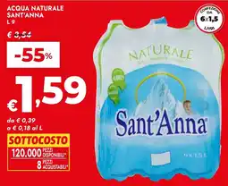 Bennet Acqua naturale Sant'Anna offerta