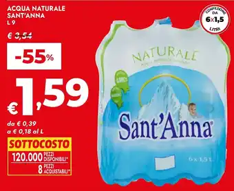Acqua naturale Sant'Anna