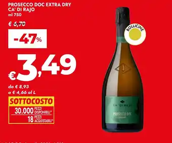 Prosecco Doc Extra Dry Ca' Di Rajo