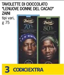 Bennet Tavolette di cioccolato "Lenuove donne del cacao" Zaini offerta