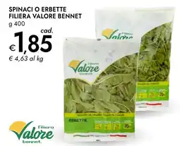 Bennet Spinaci o erbette filiera valore bennet offerta