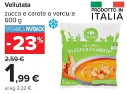 Carrefour Carrefour Classic Vellutata di zucca e carote offerta