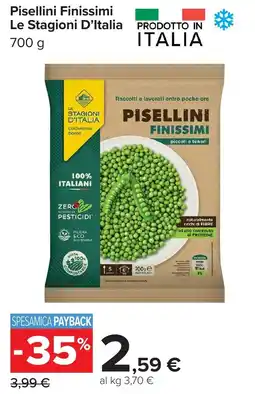 Carrefour Pisellini Finissimi Le Stagioni D'Italia offerta