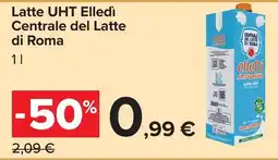 Carrefour Latte UHT Elledi offerta